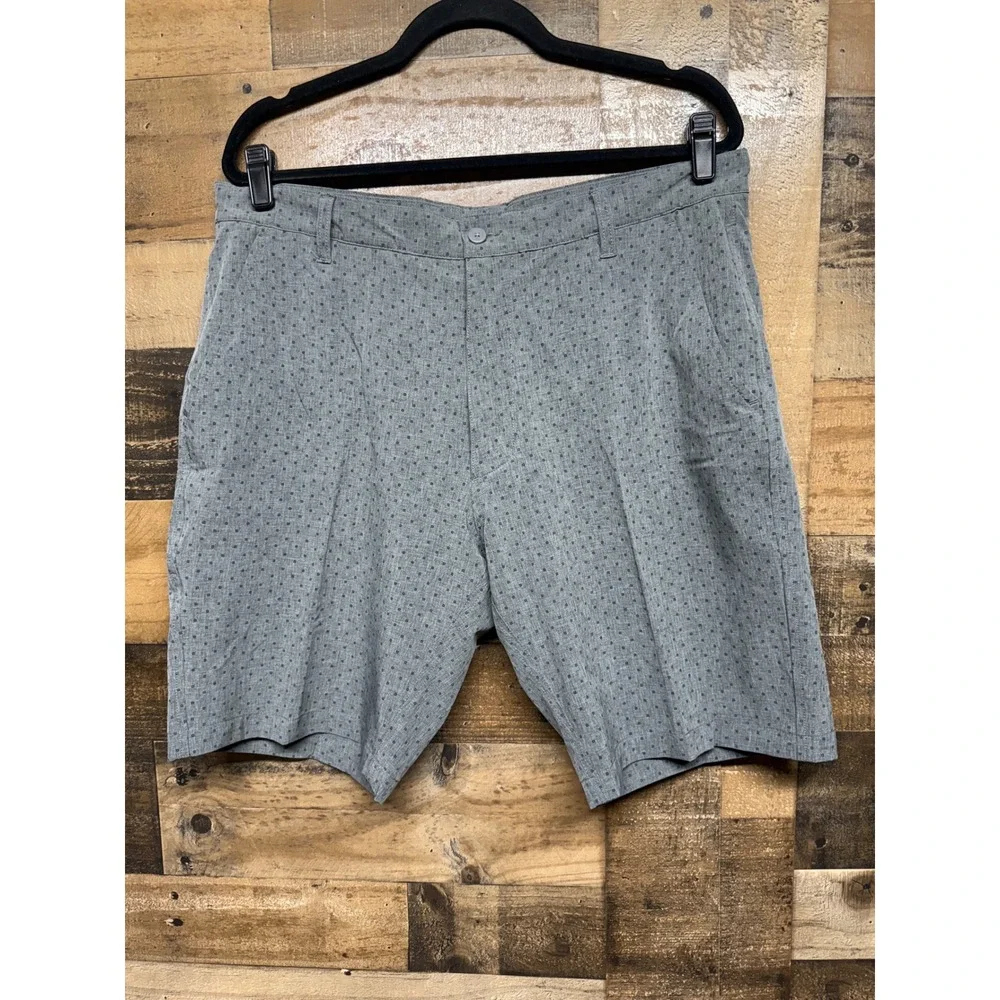 FootJoy‎ Mens Golf Shorts Gray Mini Print Stretch Performance 36